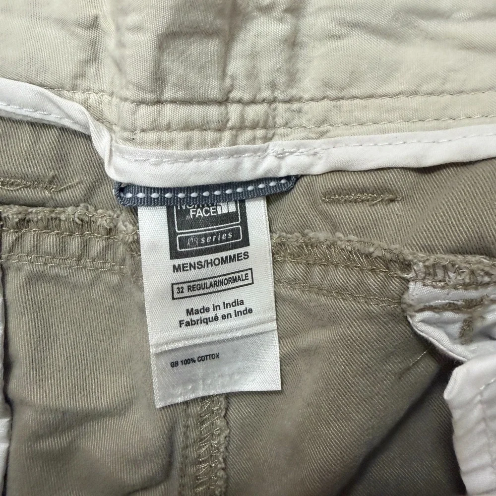 The North Face Mens Cargo Pants 32x31 Tan Brown 100% Cotton Twill